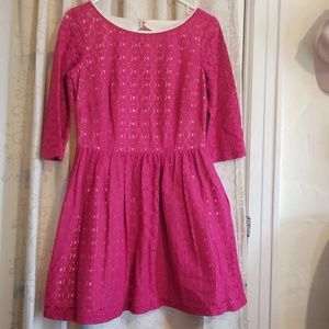 Lilly Pulitzer Dresses - Lilly Pulitzer magenta pink lace dress Lilly Pulitzer Dresses - Lilly Pulitzer magenta pink lace dress